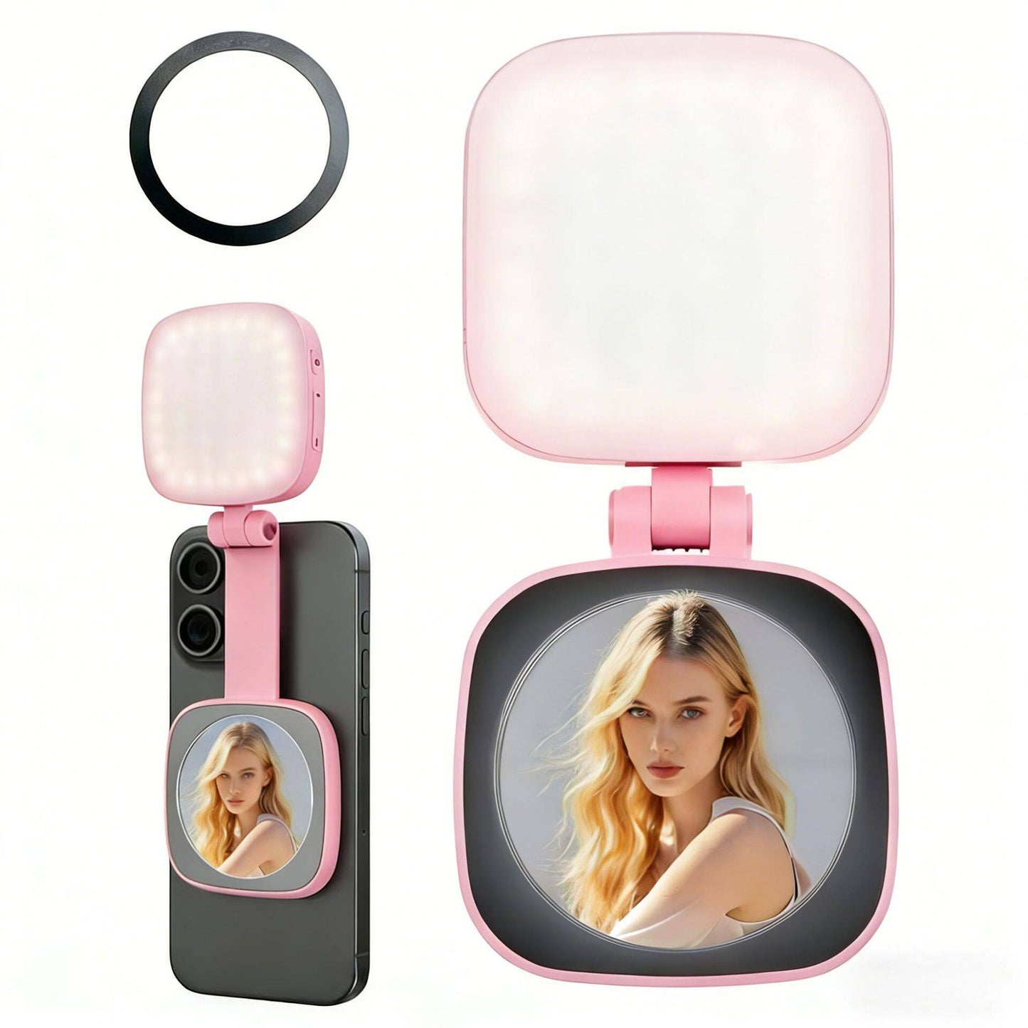 Beauty and rejuvenation magnetic selfie fill light Magnetic fill light, snaps on instantly - your personal lighting assistant