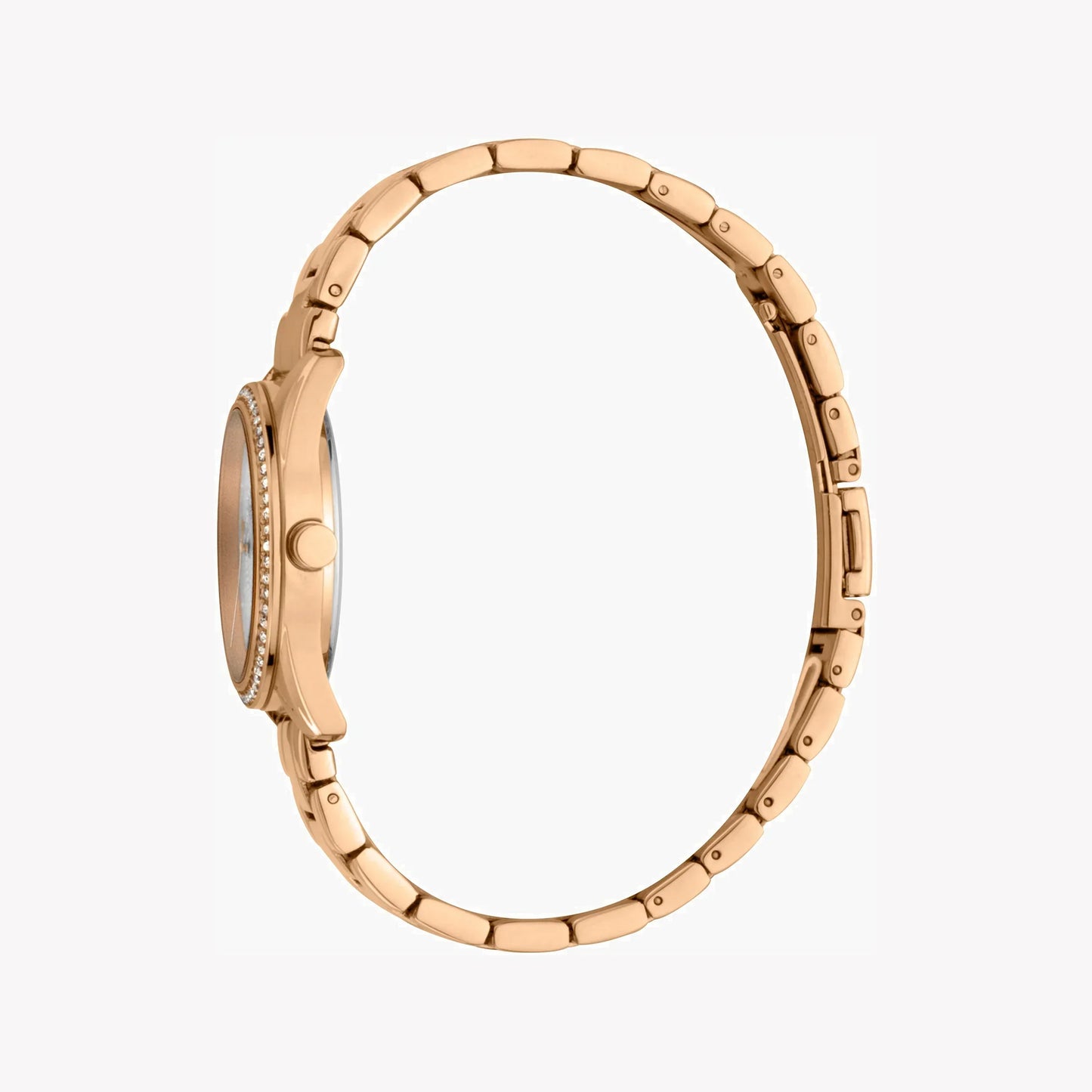 Esprit Women's Rose Gold Stainless Steel Watch, Silver Dial | Es1l085m0015