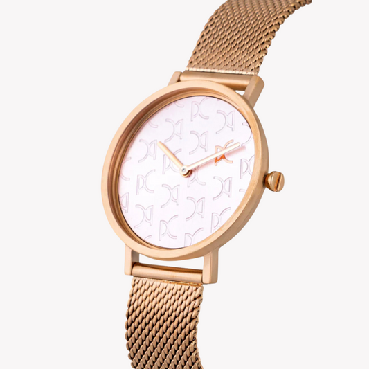Pierre Cardin Women's Rose Gold Watch, Pink Dial | Cbv.1519