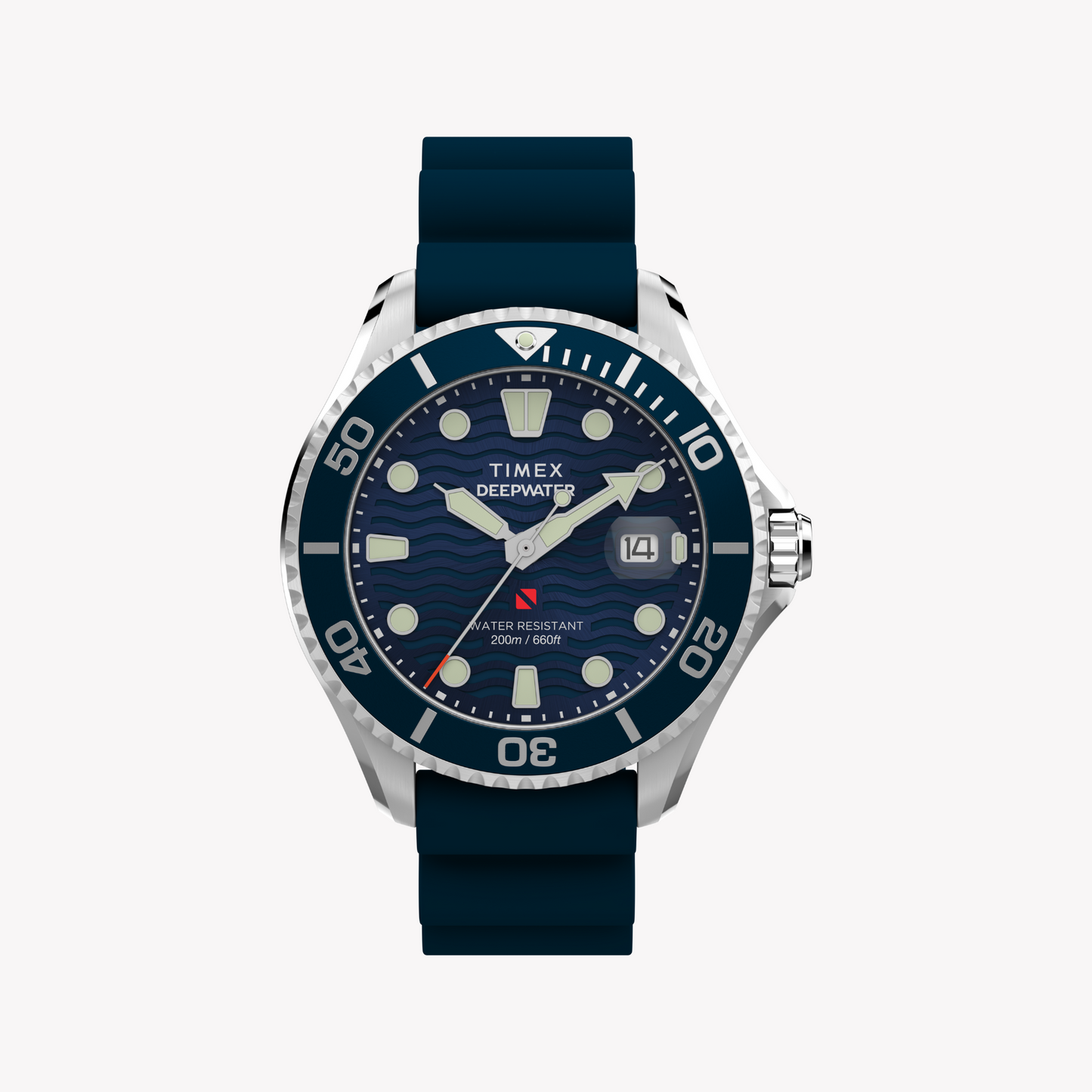 Timex Men's Silver/Blue Stainless Steel Watch | Tw2w81500