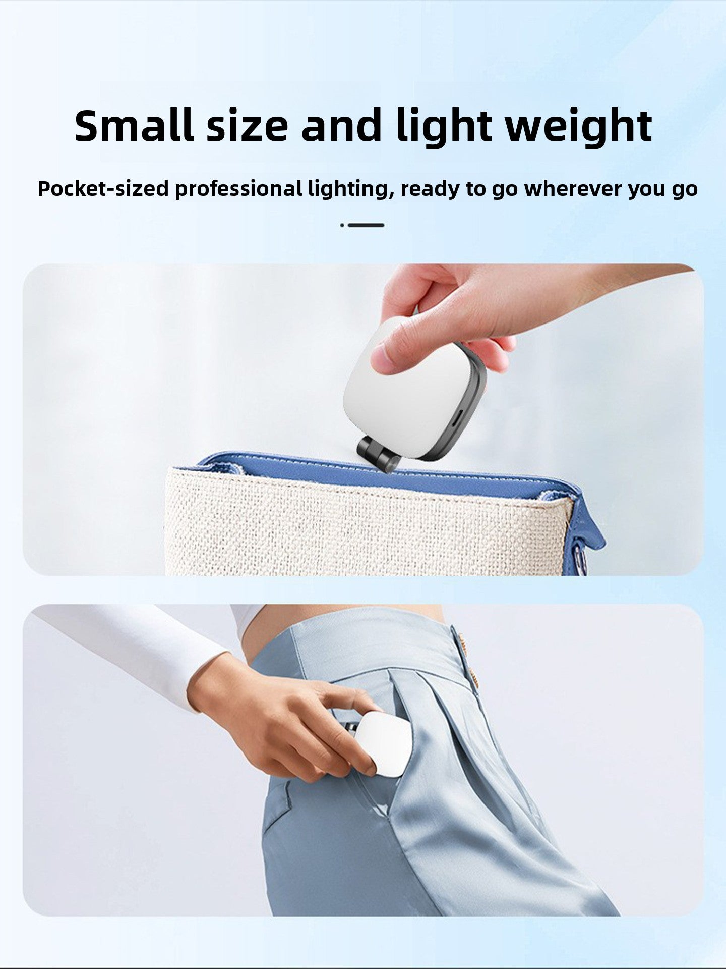 Beauty and rejuvenation magnetic selfie fill light Magnetic fill light, snaps on instantly - your personal lighting assistant